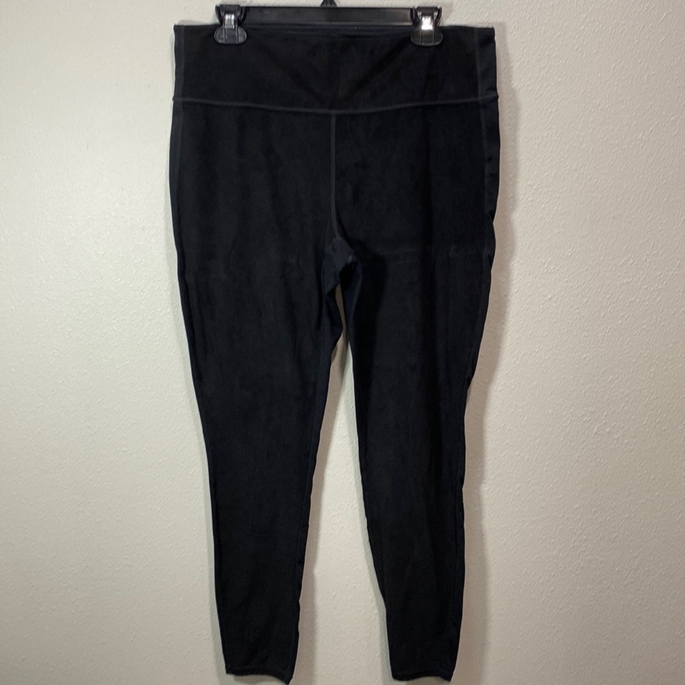 Athleta‎ velvet front leggings black